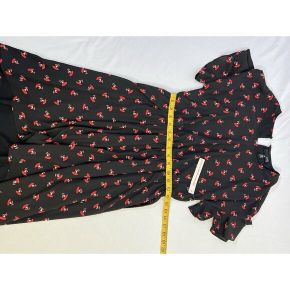 NWT AQUA Bloomingdales Womens Dress Size M Floral Feminine Romantic Cottage Rose - Picture 13 of 16